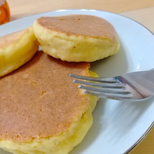 モチモチふわふわ♪お豆腐のホットケーキ